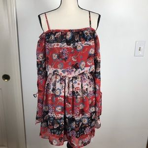 CHARLOTTE RUSSE  OFF SHOULDER BOHO DRESS